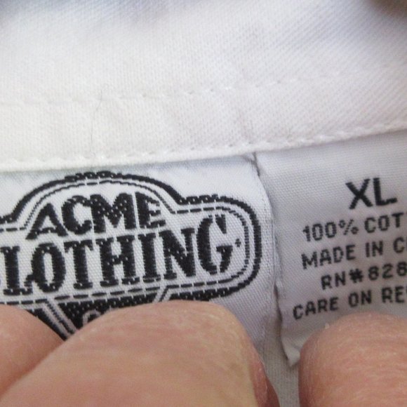 Heavy White Cotton DISNEY Shirt XL Unisex - Picture 2 of 5